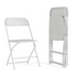 Set of four Start2Finish large plastic folding chairs for commercial use, featuring sturdy design and versatile seating for big and tall users.