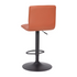 Contemporary adjustable height stool with pedestal base, crafted by Start2Finish, featuring a sleek modern design and comfortable seating.