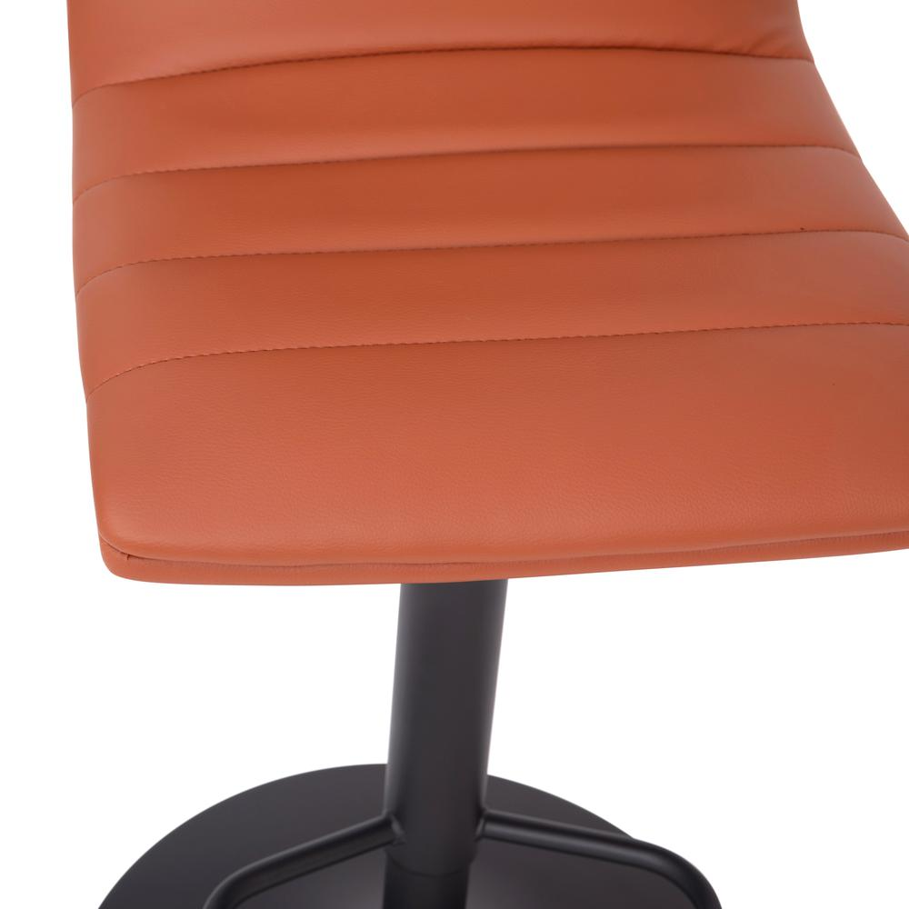 Contemporary adjustable height stool with pedestal base, featuring a sleek seat and chrome finish, by Start2Finish furniture.