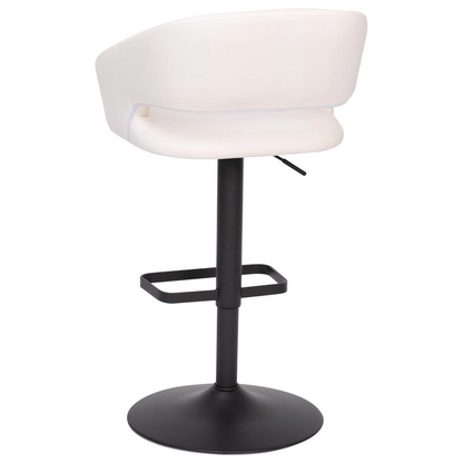 Contemporary adjustable swivel bar stool by Start2Finish with a modern design, wooden seat, and metal base for kitchen or bar area.