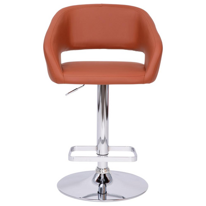 Contemporary adjustable swivel bar stool by Start2Finish with a modern design, featuring a cushioned seat and metal base.