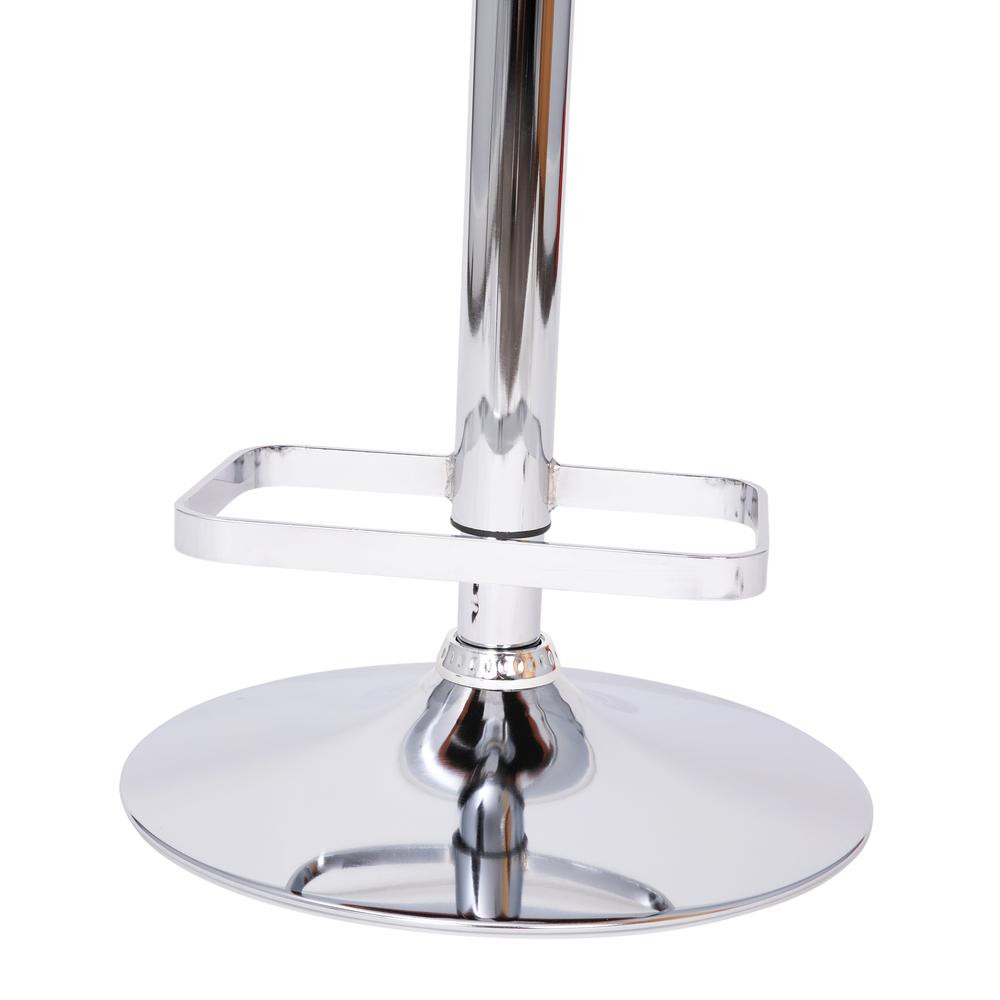 Contemporary adjustable swivel bar stool by Start2Finish with a cushioned seat, metal frame, and modern design.