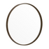 Modern 27.5 inch round wall mount accent mirror by Start2Finish, with a sleek frame and reflective glass surface.