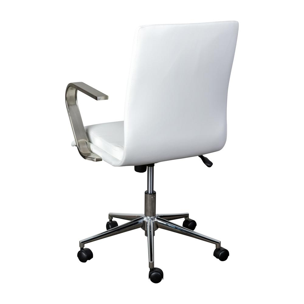Modern elevated mid-back executive office chair by Start2Finish with cushioned upholstery and sturdy armrests in a sleek design.