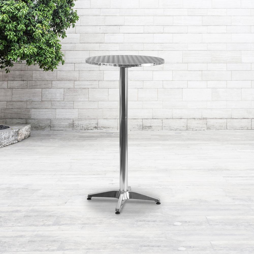 Modern round bar height table by Start2Finish featuring a sleek design, ideal for commercial or residential bar areas.