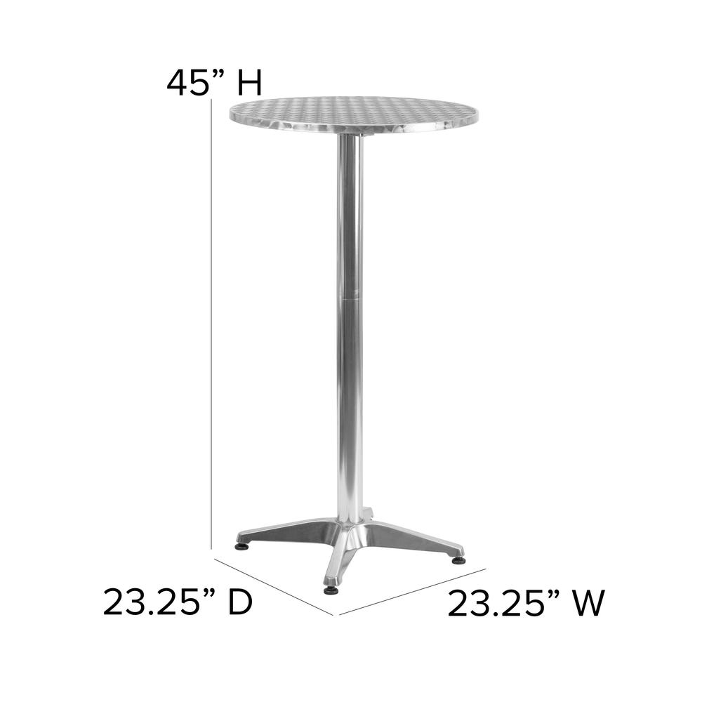 Modern round bar height table by Start2Finish with a sleek surface, ideal for commercial or residential bar and dining spaces.