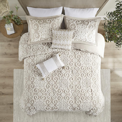 Start2Finish cotton comforter mini bedding set with soft, breathable fabric and matching pillowcases on a neatly made bed.