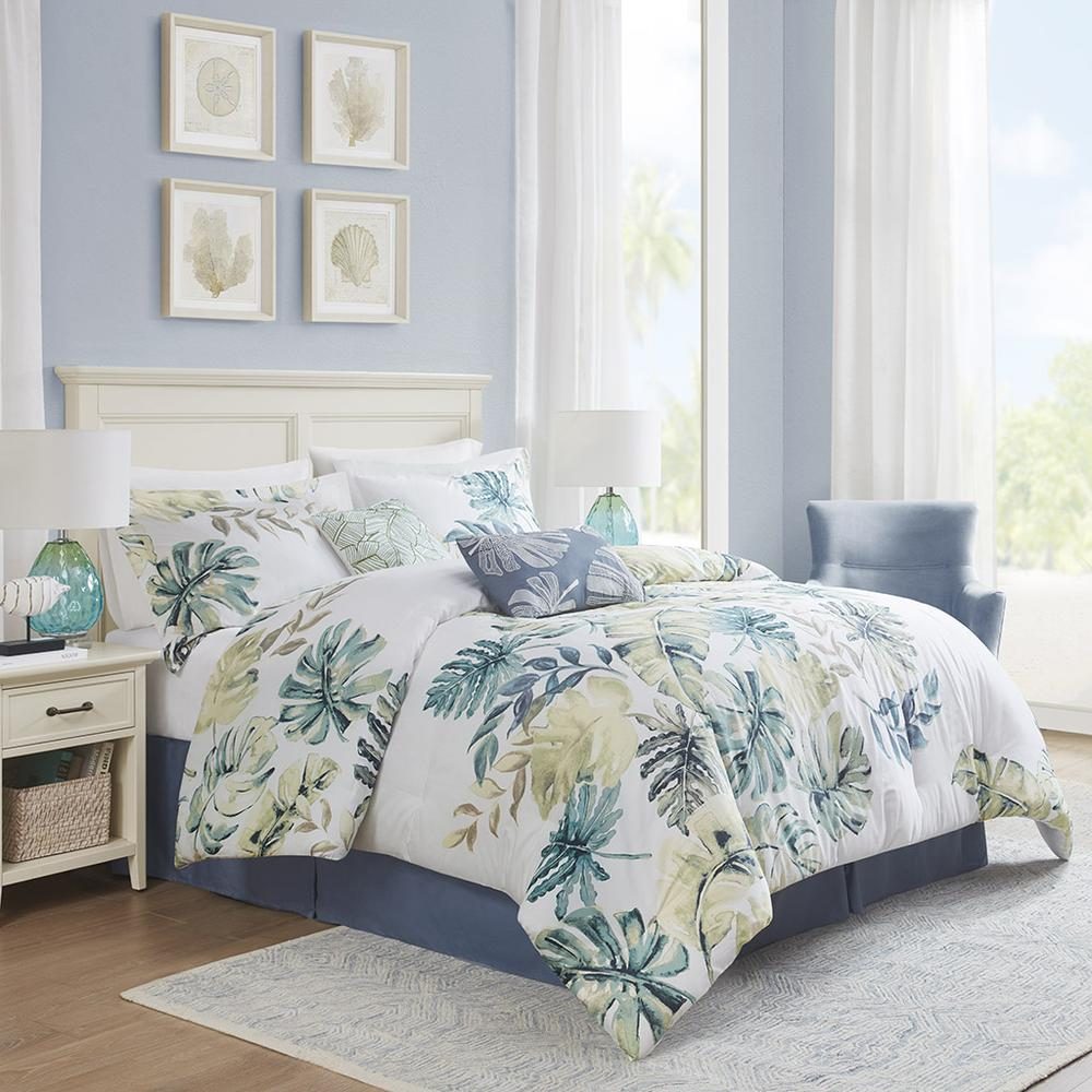 Cotton printed 6-piece comforter set by Start2Finish featuring colorful floral and geometric patterns on a bedding ensemble.