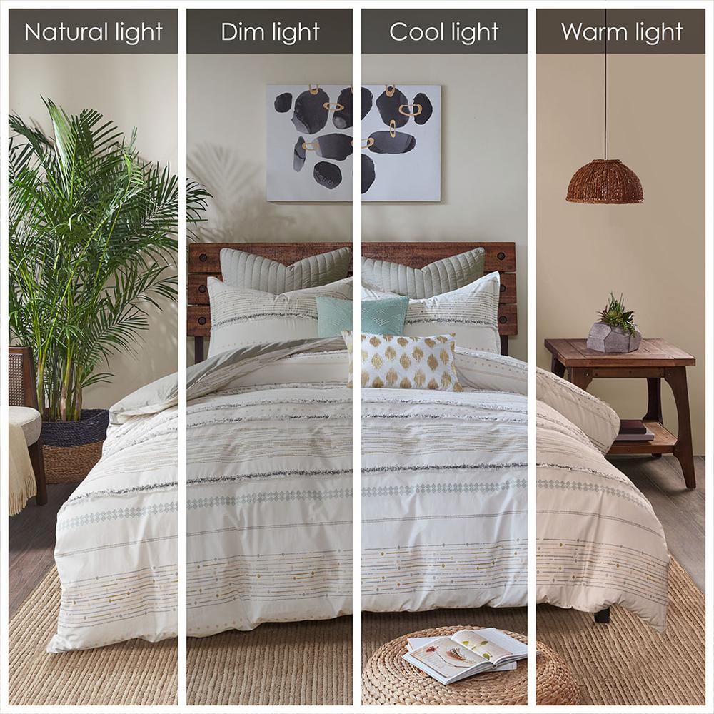 Cotton printed duvet cover set with decorative trims from Start2Finish, featuring a floral pattern and soft, comfortable fabric.