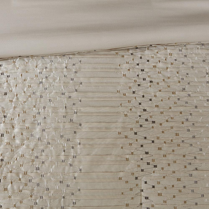 Start2Finish 8-piece embroidered comforter set with matching pillow shams and decorative accents in coordinated bedding design.