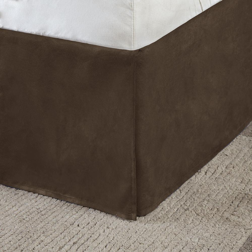 Start2Finish 7-piece faux suede bedding comforter set with matching pillows in soft, plush fabric for cozy bedroom decor.
