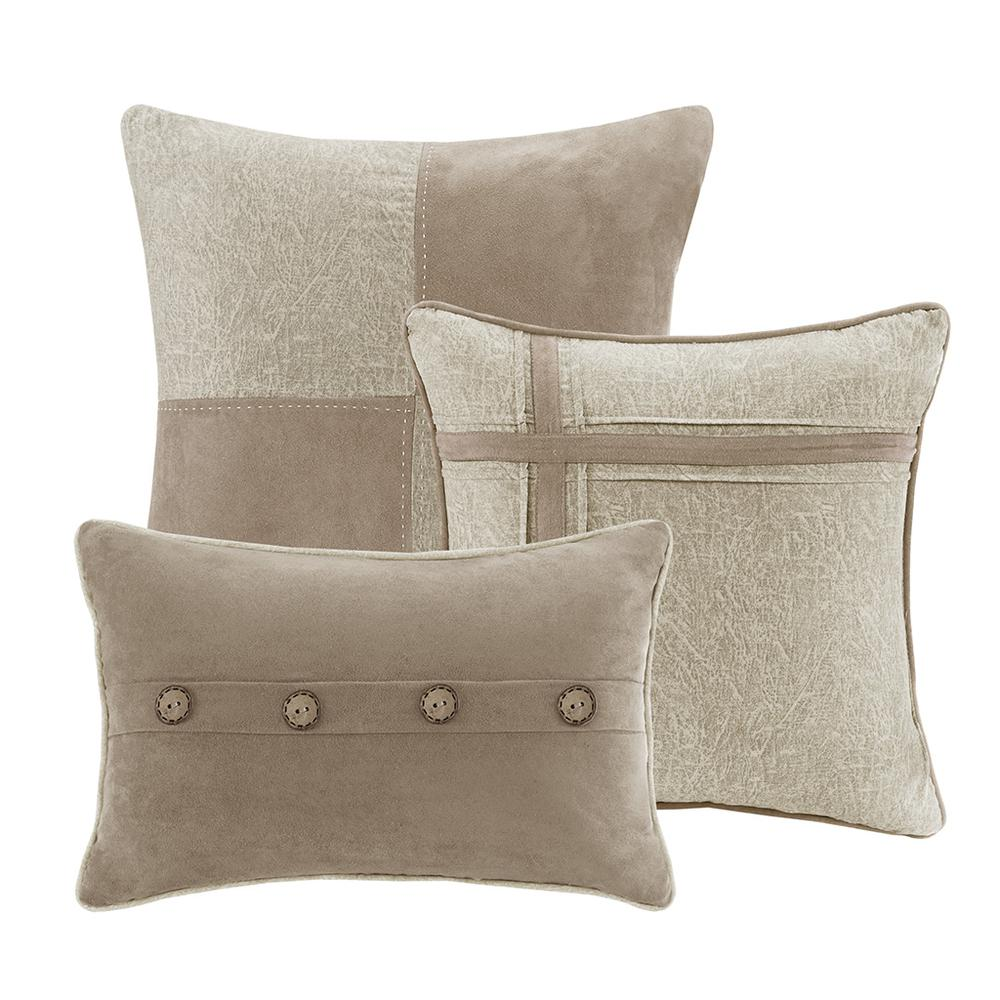 Start2Finish 7-piece faux suede comforter bedding set with soft, luxurious fabric and coordinating pillow shams.
