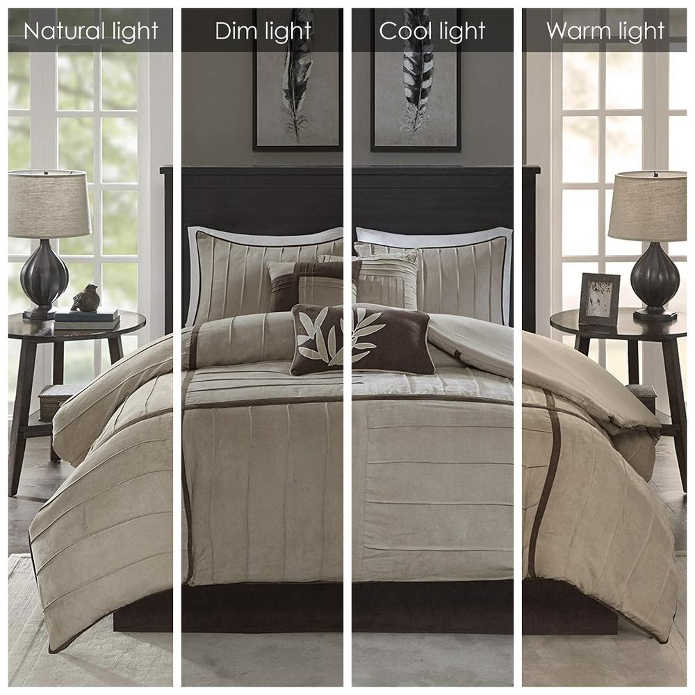 Start2Finish 7-piece comforter set featuring a cozy, patterned bedding ensemble with matching pillow shams and decorative accents.