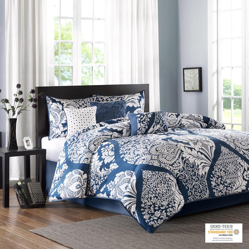 Start2Finish 7-piece cotton printed comforter set with colorful floral design on soft bedding for a cozy bedroom upgrade.