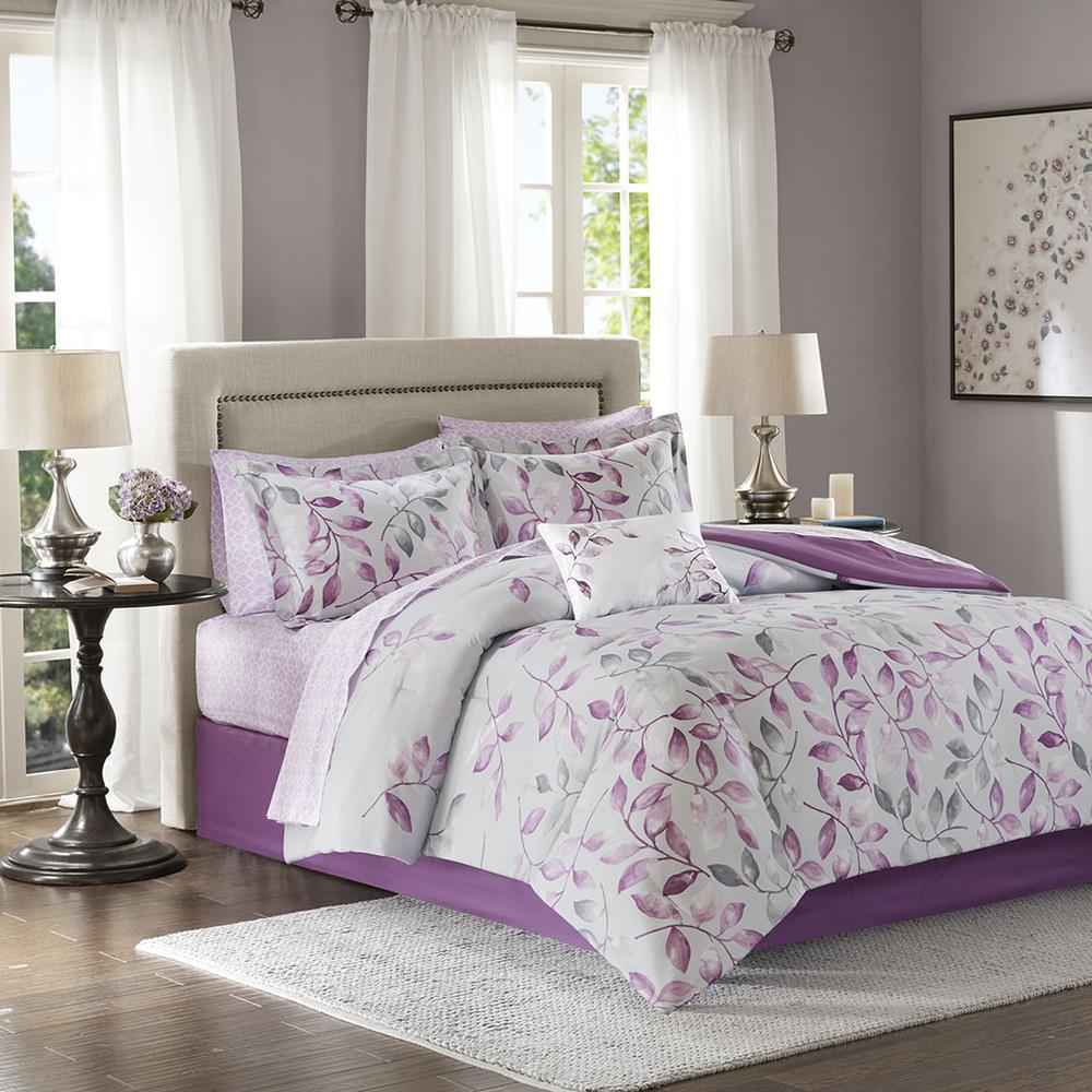 Start2Finish 9-piece comforter set with matching cotton bed sheets, featuring cozy, soft bedding for a comfortable bedroom look.