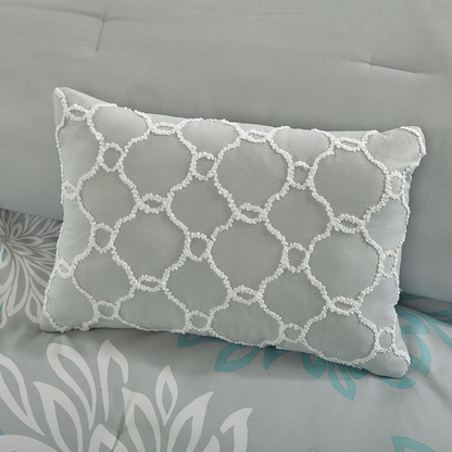 Start2Finish 7-piece comforter set with cotton bed sheets, featuring a cozy, stylish bedding ensemble displayed in the image.