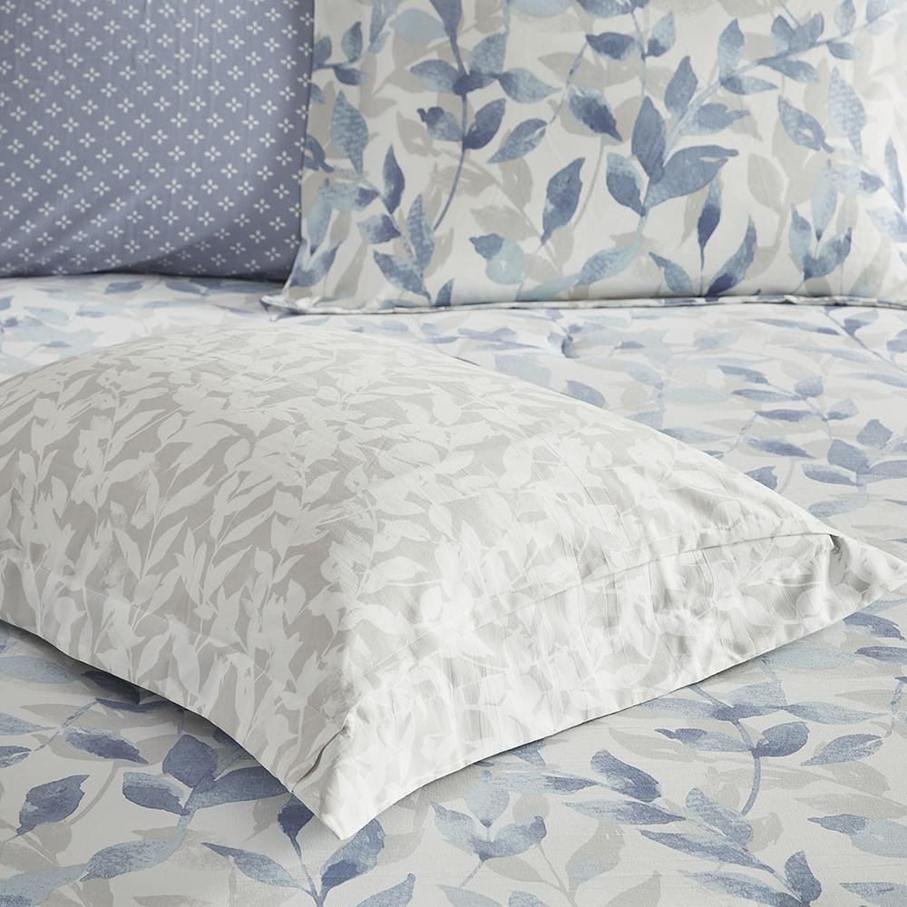 Reversible 8-piece comforter set with matching bed sheets by Start2Finish, featuring stylish patterns and cozy bedding.