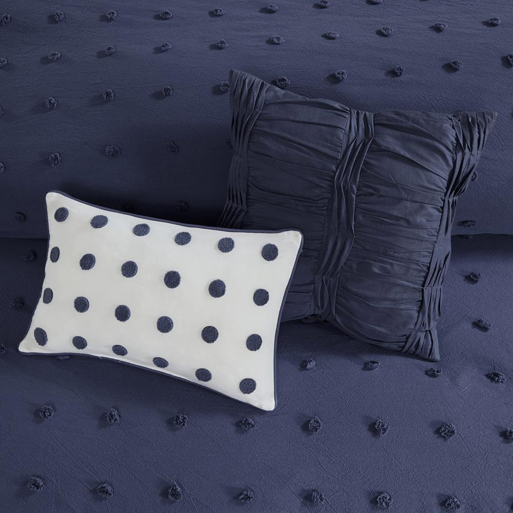 Start2Finish cotton jacquard duvet cover set with euro shams and throw pillows, featuring intricate woven patterns and plush textures.