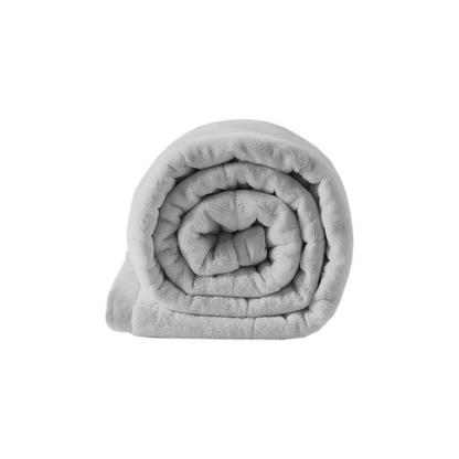Reversible HeiQ Smart Temperature down alternative bedding blanket by Start2Finish, showing soft, quilted fabric with color sides.