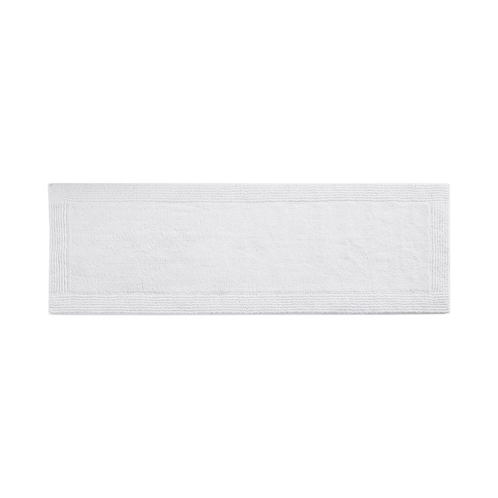 Reversible 100% cotton bath rug with tufted 3000 GSM, featuring a plush, textured surface in neutral tones, by Start2Finish.