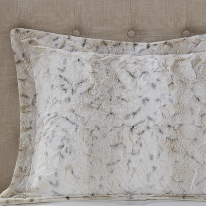 Start2Finish 4-piece faux fur comforter set with plush, soft fabric in a cozy, inviting design for luxurious bedroom decor.