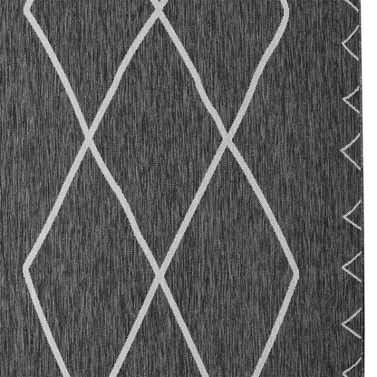Start2Finish Moroccan indoor/outdoor rug with intricate geometric patterns in earthy tones, suitable for various interior and outdoor spaces.