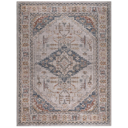 Vintage Medallion Woven Area Rug by Start2Finish featuring intricate patterns and rich colors for elegant home décor.