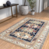 Start2Finish Sonoma Gypsy Rust, Black, Ivory, Aqua viscose area rug, 7&