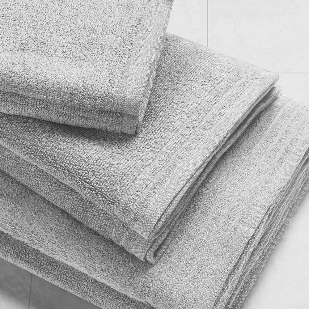 Set of 12 100% cotton quick-dry bath towels from Start2Finish, showing plush, absorbent towels in neutral colors.