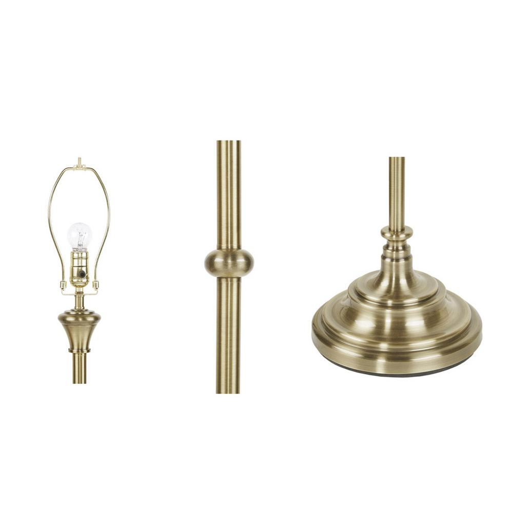 Start2Finish 59-inch floor lamp with modern design, featuring a sleek stand and a fabric shade for stylish lighting.