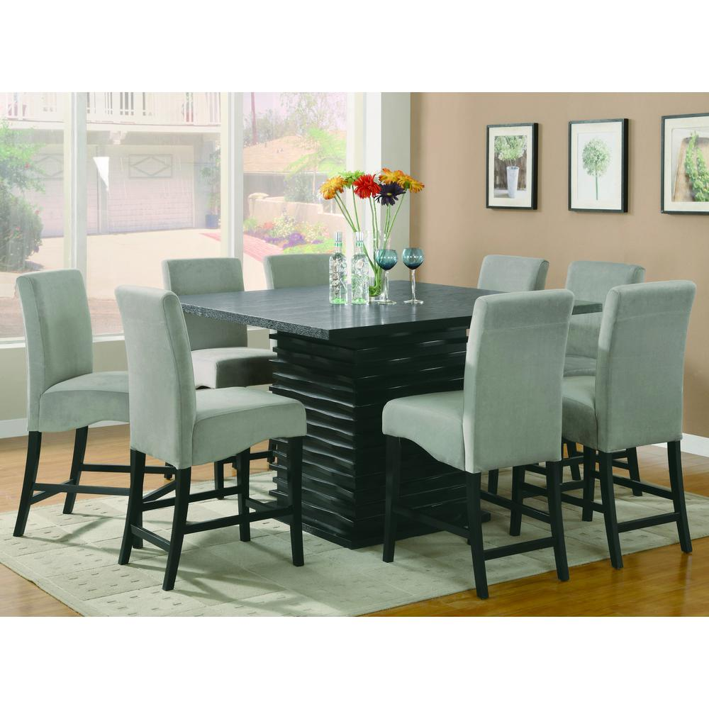 Set of two Gabriel lattice back dining side chairs in cappuccino finish by Start2Finish, featuring wooden frames and woven lattice backs.