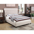 Beige upholstered Queen panel bed with clean lines and padded headboard, featuring a modern design by Start2Finish.