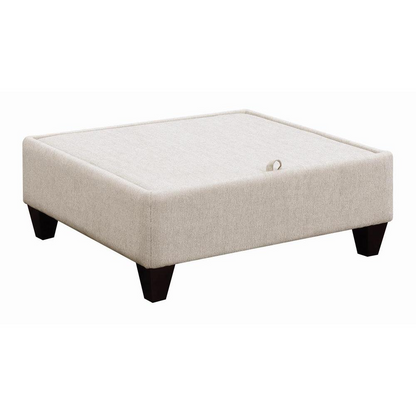 Start2Finish Mcloughlin upholstered sloped arm sectional sofa in platinum, showcasing plush fabric and modern design.