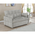 Light grey Cotswold upholstered convertible sleeper sofa bed by Start2Finish, showing the sofa in a seated and partially unfolded bed position.