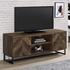 Start2Finish Myles 2-door engineered wood TV stand in rustic oak finish, featuring a 60-inch width and modern furniture design.