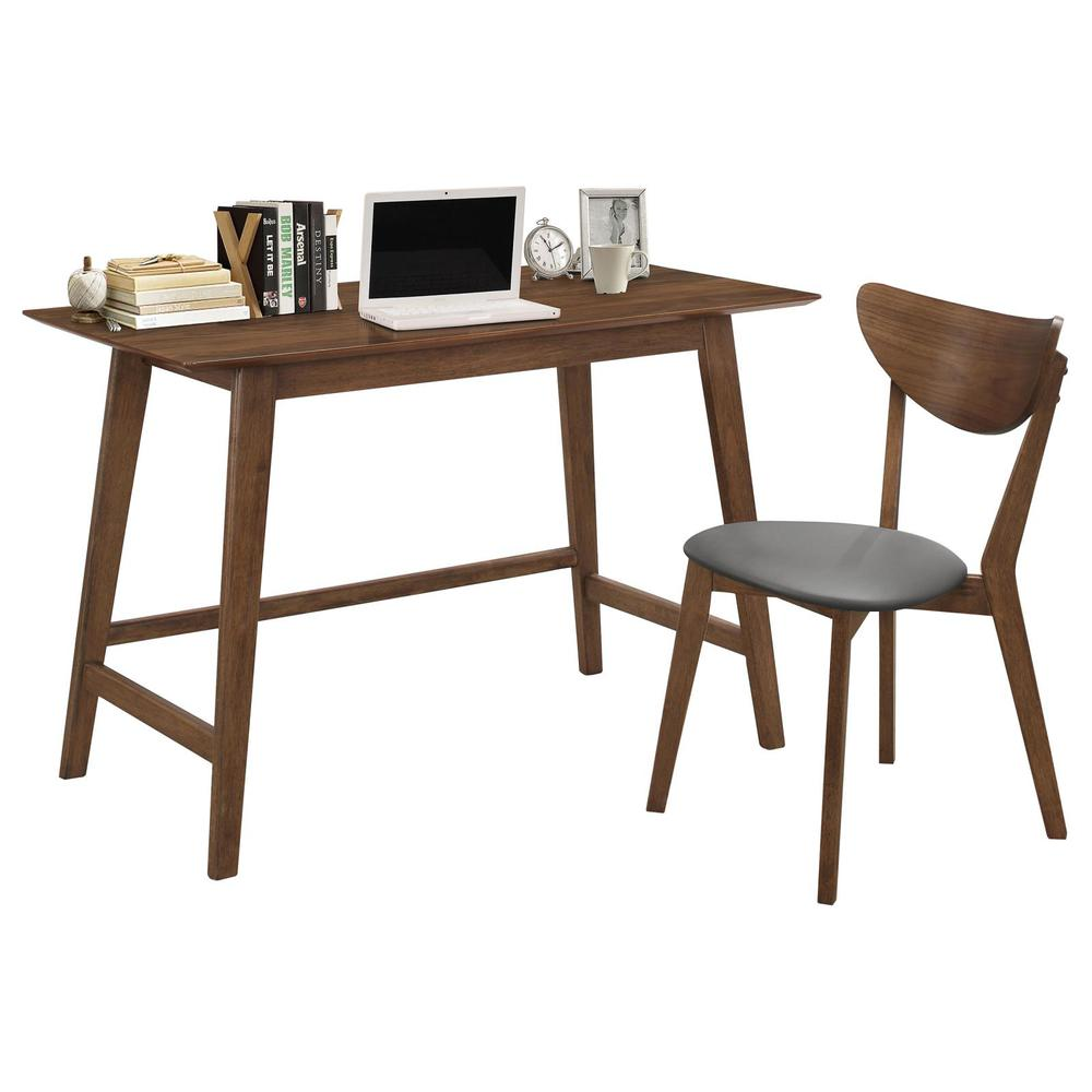 Start2Finish Karri 2-piece home office desk and chair set in walnut finish, featuring a modern computer desk and ergonomic chair.