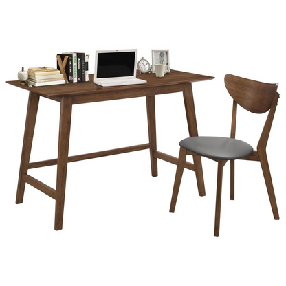 Start2Finish Karri 2-piece home office desk and chair set in walnut finish, featuring a modern computer desk and ergonomic chair.