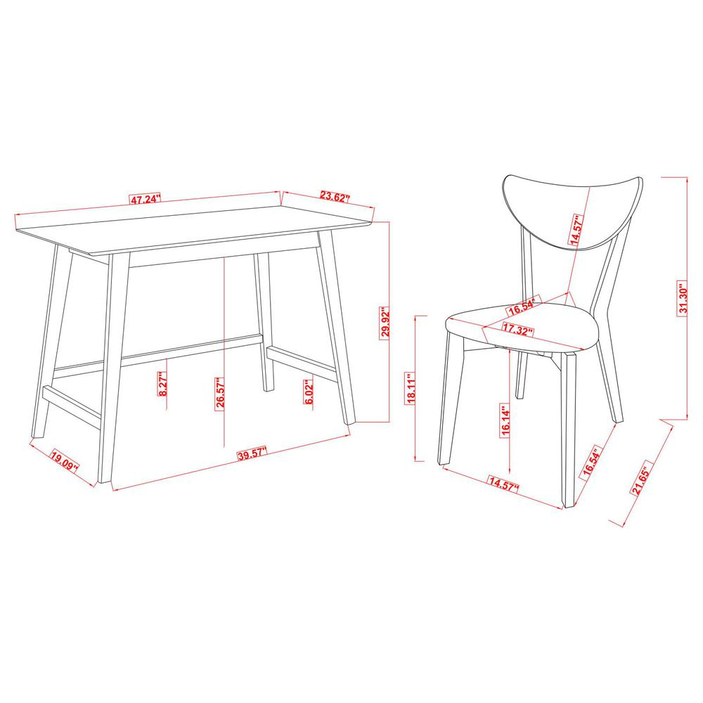 Walnut Karri 2-piece home office desk and chair set by Start2Finish, featuring a modern computer desk and ergonomic chair.