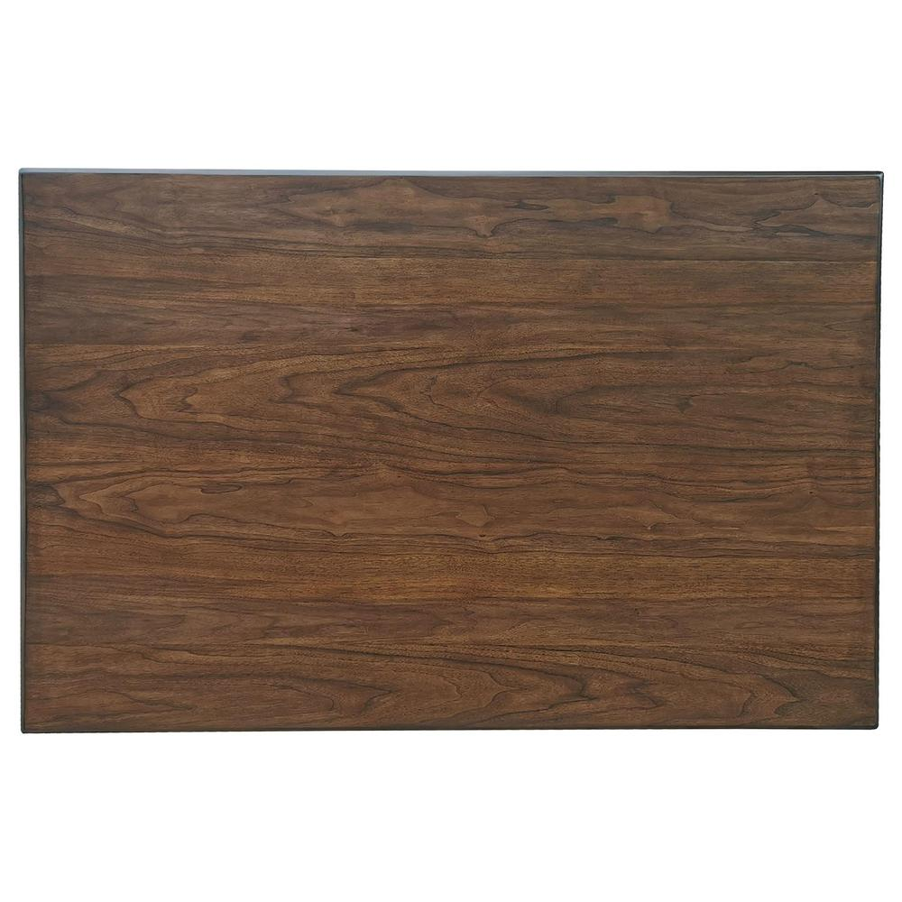 Start2Finish Dewey 5-piece rectangular dining table set in walnut wood with matching chairs, modern home dining room furniture.