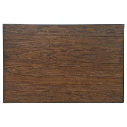 Start2Finish Dewey 5-piece rectangular dining table set in walnut wood with matching chairs, modern home dining room furniture.