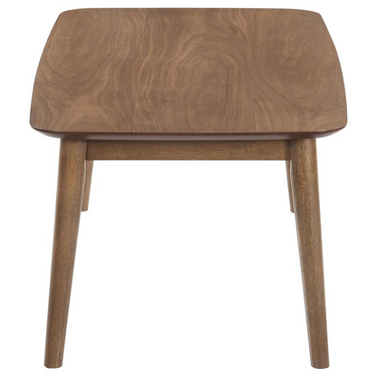 Start2Finish Radley 3-piece rectangular coffee table set in natural walnut wood with sleek, modern design and smooth surfaces.