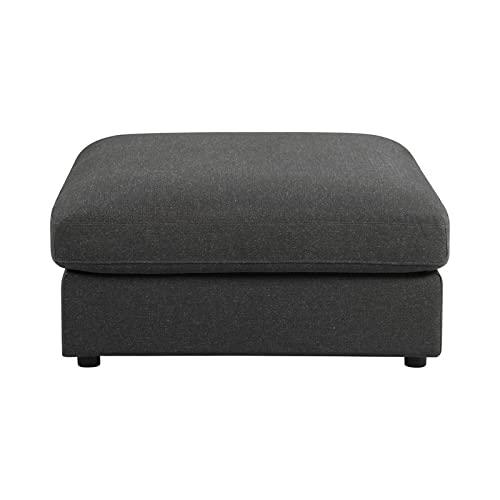 Charcoal Serene 4-piece upholstered modular sectional sofa by Start2Finish, showing plush cushions and modern design in a living room setting.