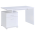 Start2Finish Irving 47-inch white office computer desk with 2 drawers, modern furniture for workspace organization.