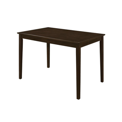 Start2Finish Guillen 5-piece rectangular dining table set in cappuccino finish, featuring a modern furniture design and matching chairs.