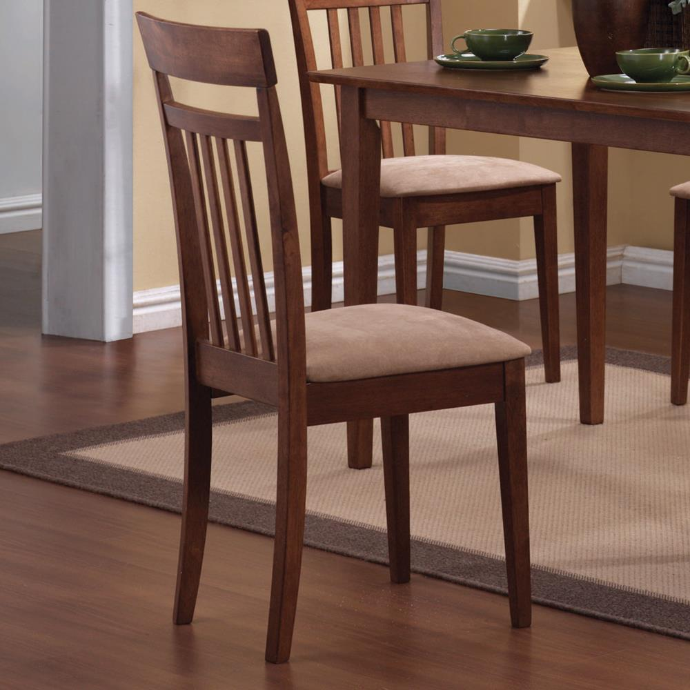 Robles 5-piece rectangular dining table set in chestnut wood with matching chairs, crafted by Start2Finish for a stylish dining room.