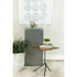Dark brown Heitor square wood top accent side table with sleek design and sturdy legs, ideal for living room or bedroom decor.