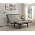 Negan twin extra long adjustable bed base in grey and black with head and foot incline features, by Start2Finish