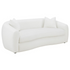Start2Finish Isabella 3-piece faux sheepskin upholstered sofa set in natural color, featuring plush cushions and modern design.