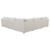 Start2Finish Hobson 6-piece ivory upholstered modular sectional sofa with plush cushions and modern design.
