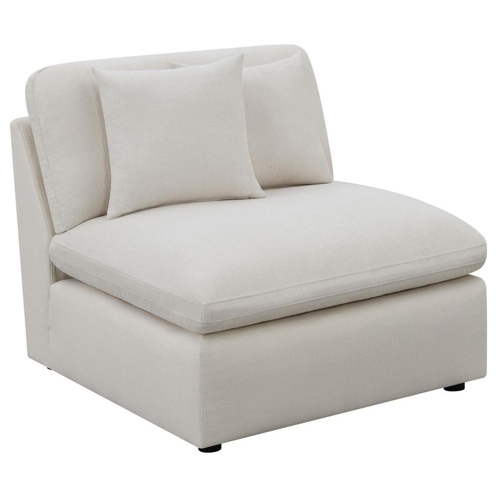 Start2Finish Hobson 6-piece ivory upholstered modular sectional sofa with plush cushions and modern design.